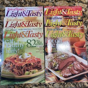 Taste of Homes Light And Tasty Cooking Recipe Magazines 2007 Back Issue Set Of 6
